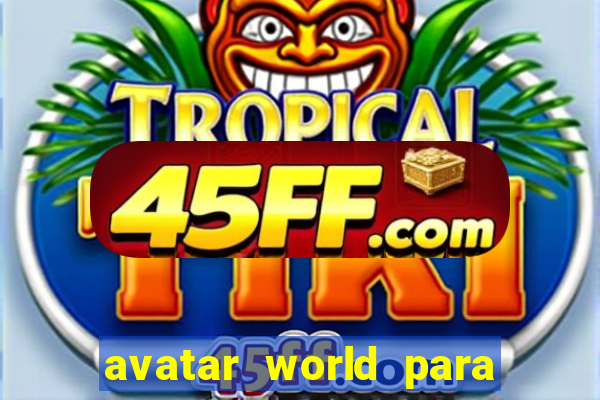 avatar world para colorir e imprimir